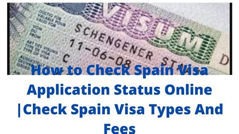 spain visa status tracking